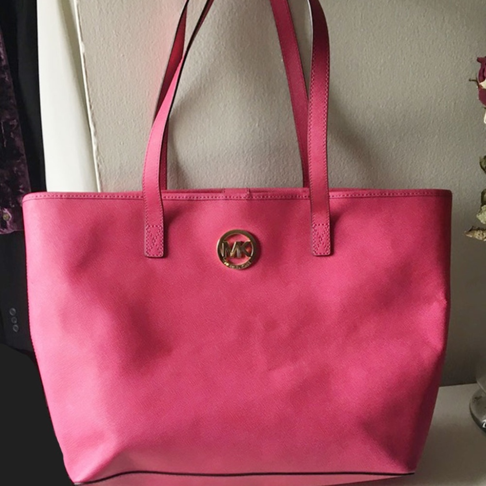Michael Kors Hot Pink Large Tote UK